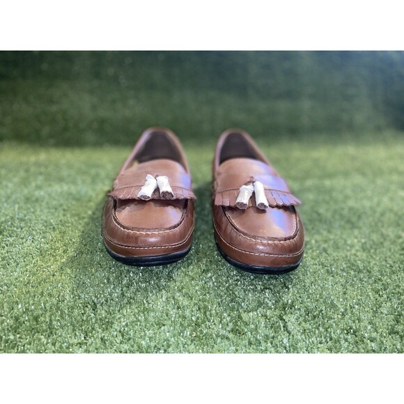 Dockers Loafers Tassels Men’s Size 11 Leather Brown Shoes *READ* main image 4